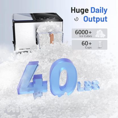 KEENSTAR Countertop Nugget Ice Maker – V4.0 Newest Version