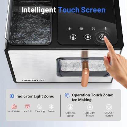 KEENSTAR Countertop Nugget Ice Maker – V4.0 Newest Version