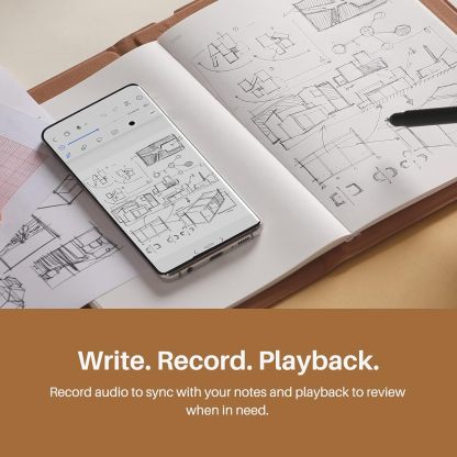 2-in-1 Digital Notebook Drawing Tablet With Battery-free Pen, Bluetooth Wireless Paper Tablet Electronic Writing Pad