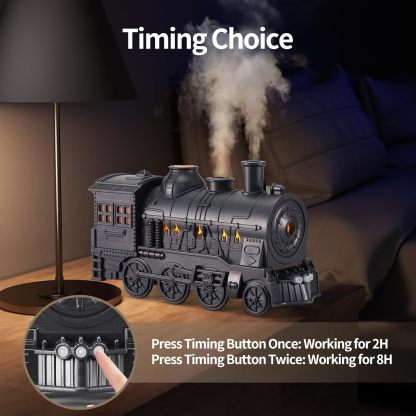 Cool Quiet Steam Train Looking Mist Air Humidifier Diffuser