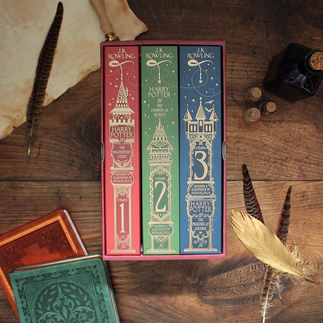 Harthtry Potthtter Books 1-3 Boxed Set (Minalima Editions)