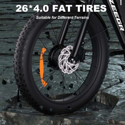 ZEEthtGR 2000W Dual-Motor Electric Bike for Adults