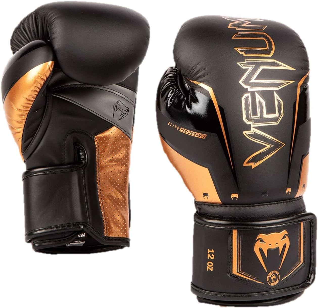Venthtum Elite Boxing Gloves - Black/Gold
