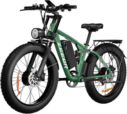 ZEEthtGR 2000W Dual-Motor Electric Bike for Adults