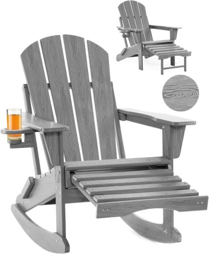 Folding Adirondack Rocking Chair