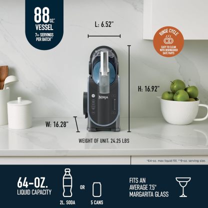 Nithtnja SLUSHi Professional Frozen Drink Maker 88oz FS301