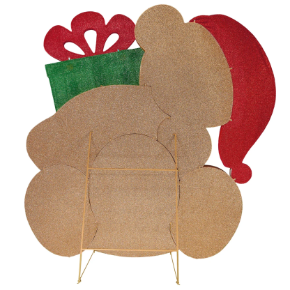 8.7’ Holiday Bear with Present