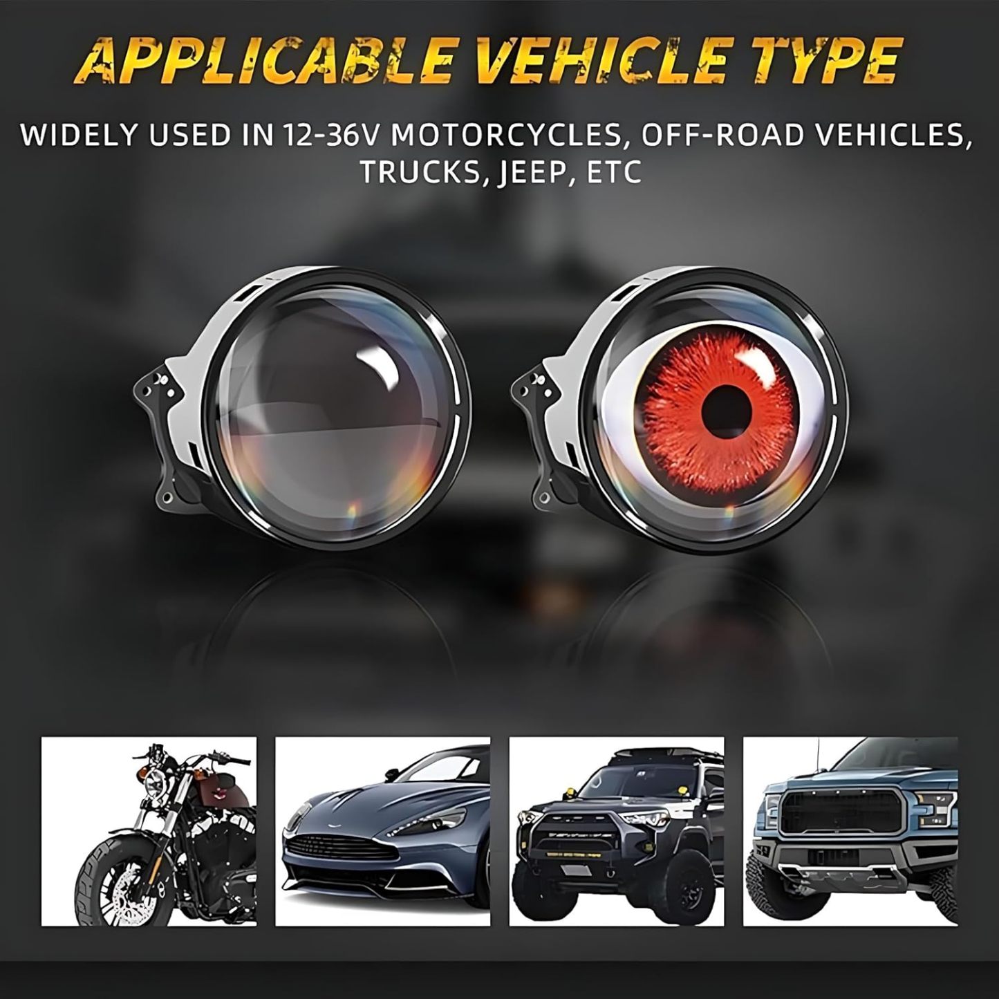 Digital Devil Eyes - Animated LED Eyeball