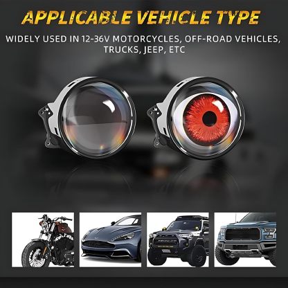 Digital Devil Eyes - Animated LED Eyeball