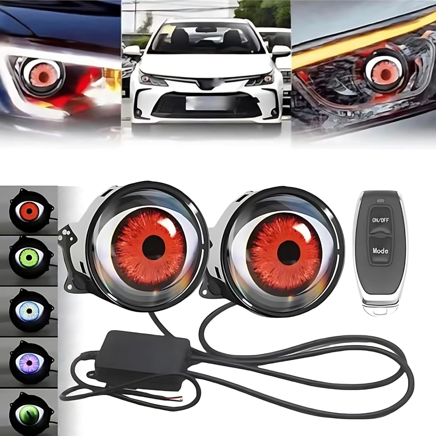 Digital Devil Eyes - Animated LED Eyeball