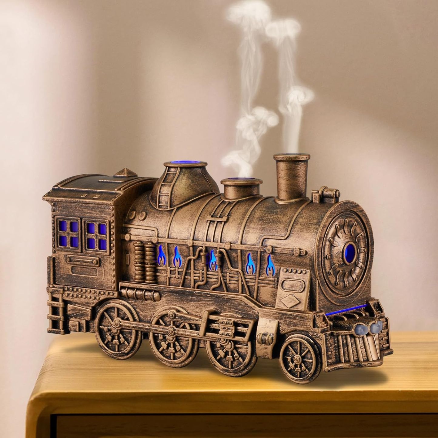 Cool Quiet Steam Train Looking Mist Air Humidifier Diffuser