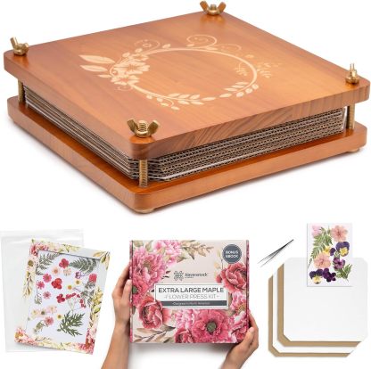 Premium Extra Large Wooden Flower Press