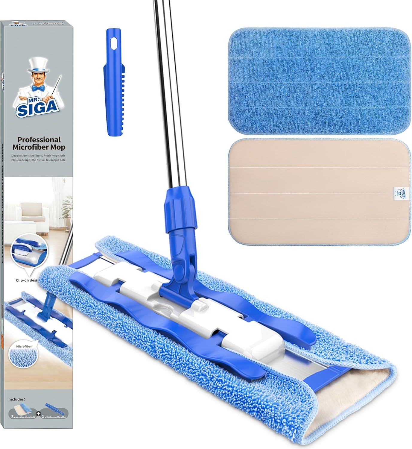 MR.SIthtGA Professional Microfiber Mop