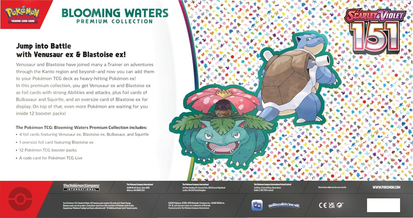 Pothtkemon TCG: Blooming Waters 151 Premium Collection - 12 Packs, Promos