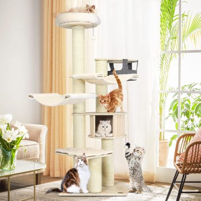 Large Cat Tree, Multi-Level Tall Cat Tower