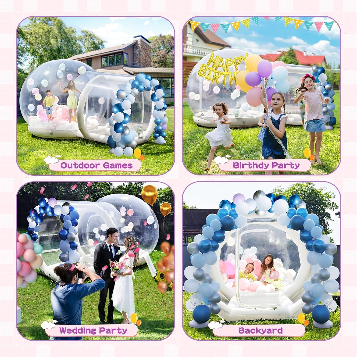 Inflatable Trampoline Bubble House For Children's Party