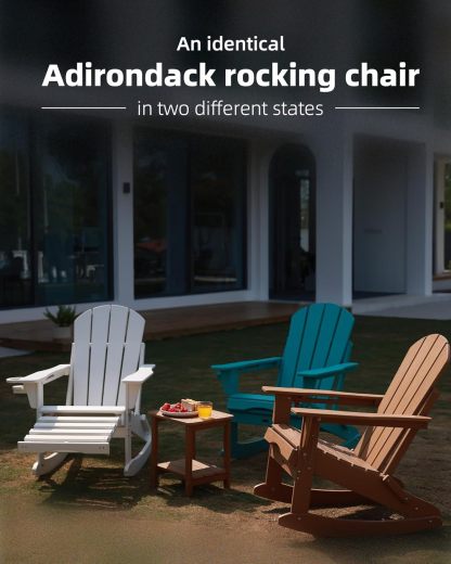 Folding Adirondack Rocking Chair