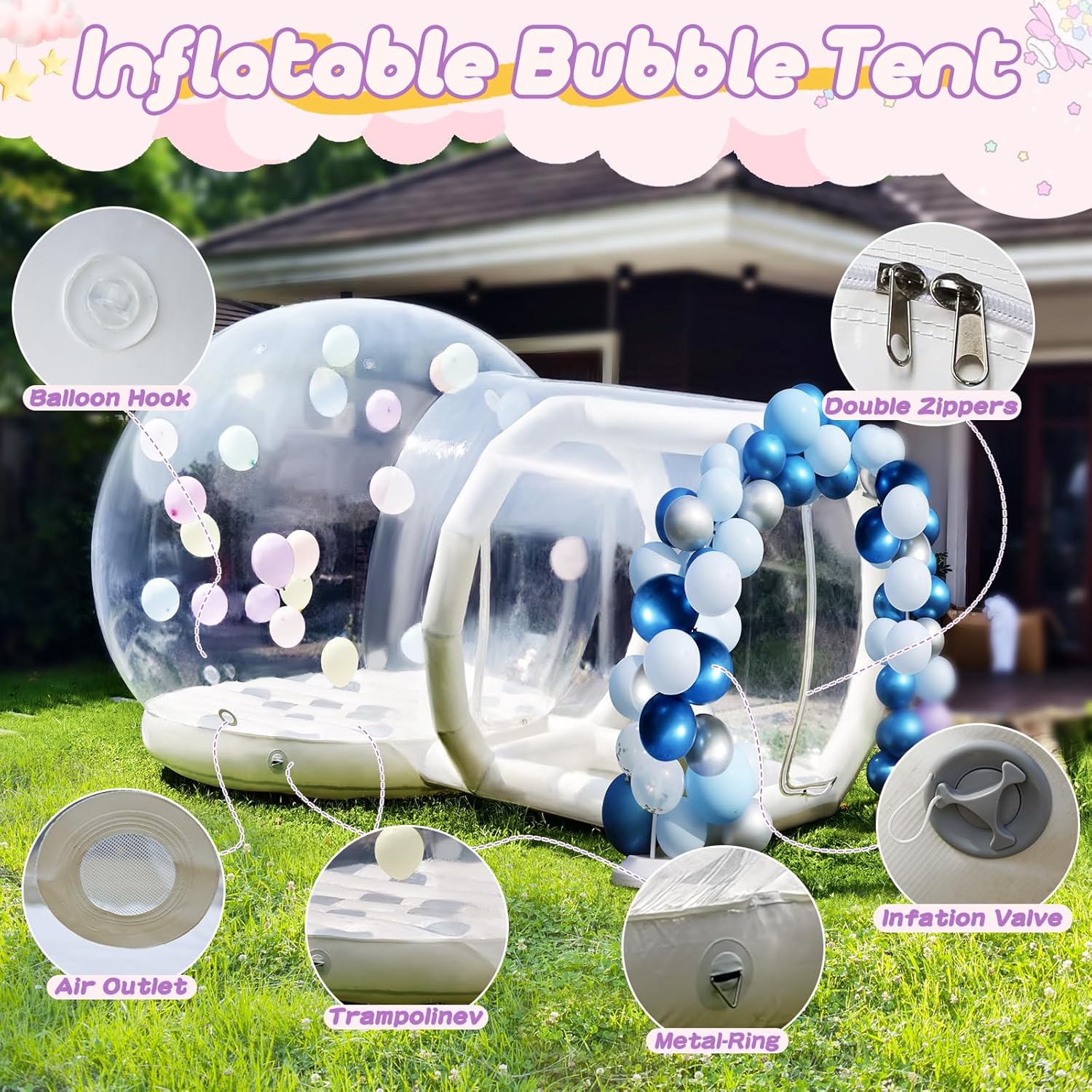 Inflatable Trampoline Bubble House For Children's Party