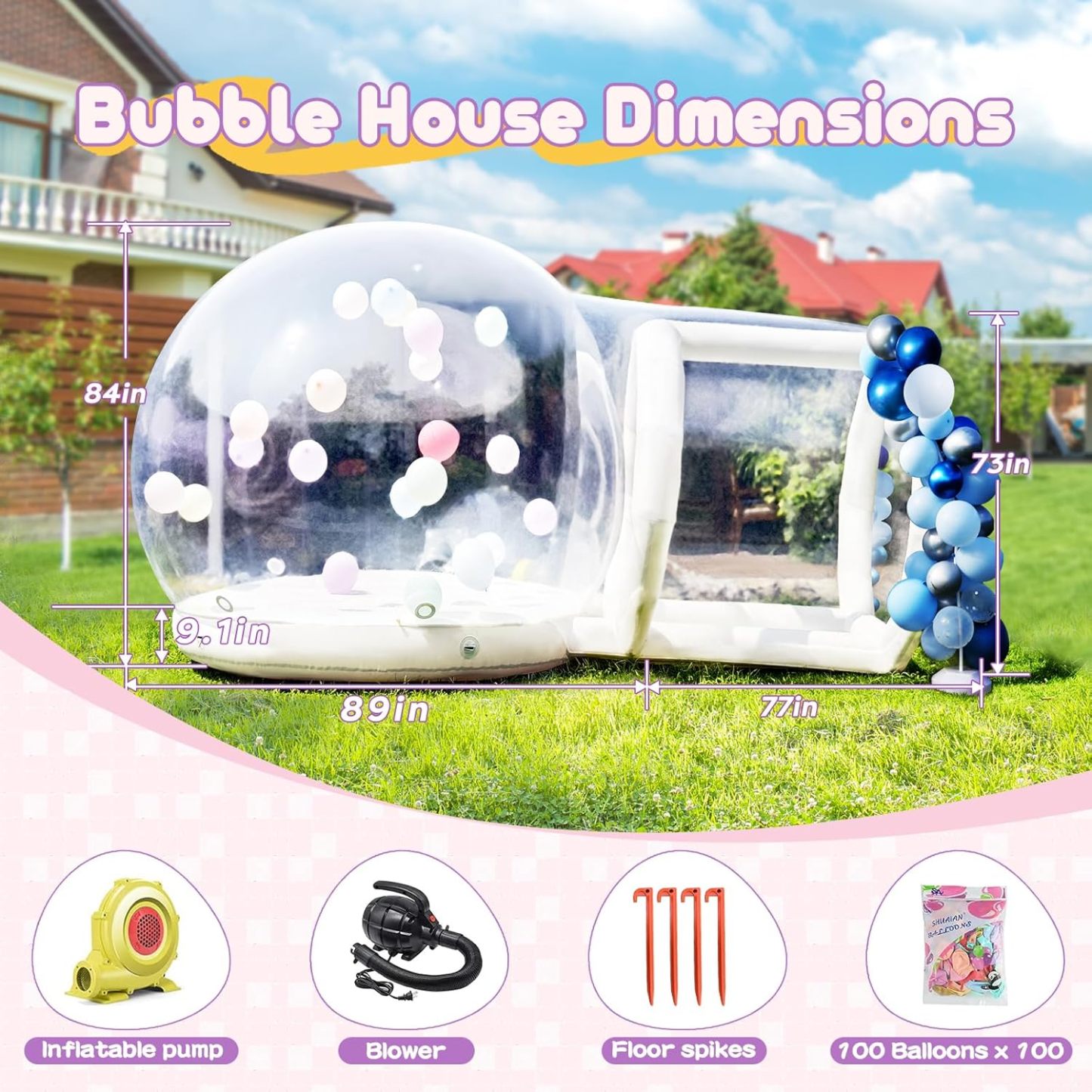 Inflatable Trampoline Bubble House For Children's Party