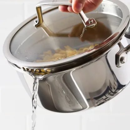 Hencthtkels Tri-Ply Clad Stainless Steel 12-piece Cookware Set