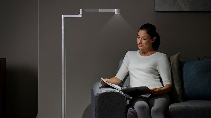 Dyson Solarcycle Morph&trade; floor light (White/Silver) - Love That Design