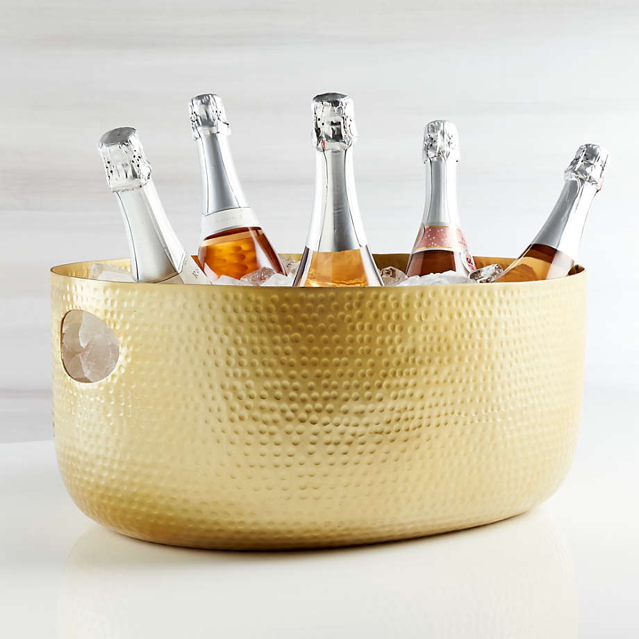 LAURIE GATES HAMMERRED BEVERAGE TUB