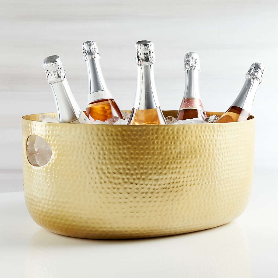 LAURIE GATES HAMMERRED BEVERAGE TUB