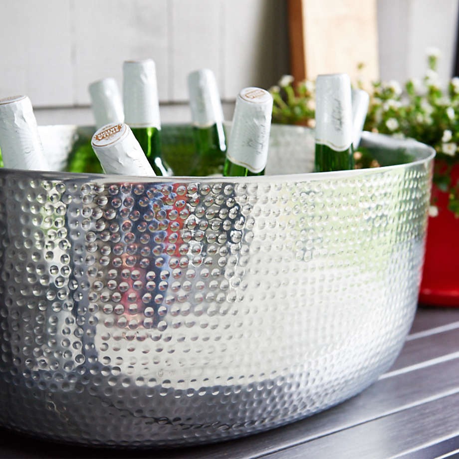 LAURIE GATES HAMMERRED BEVERAGE TUB
