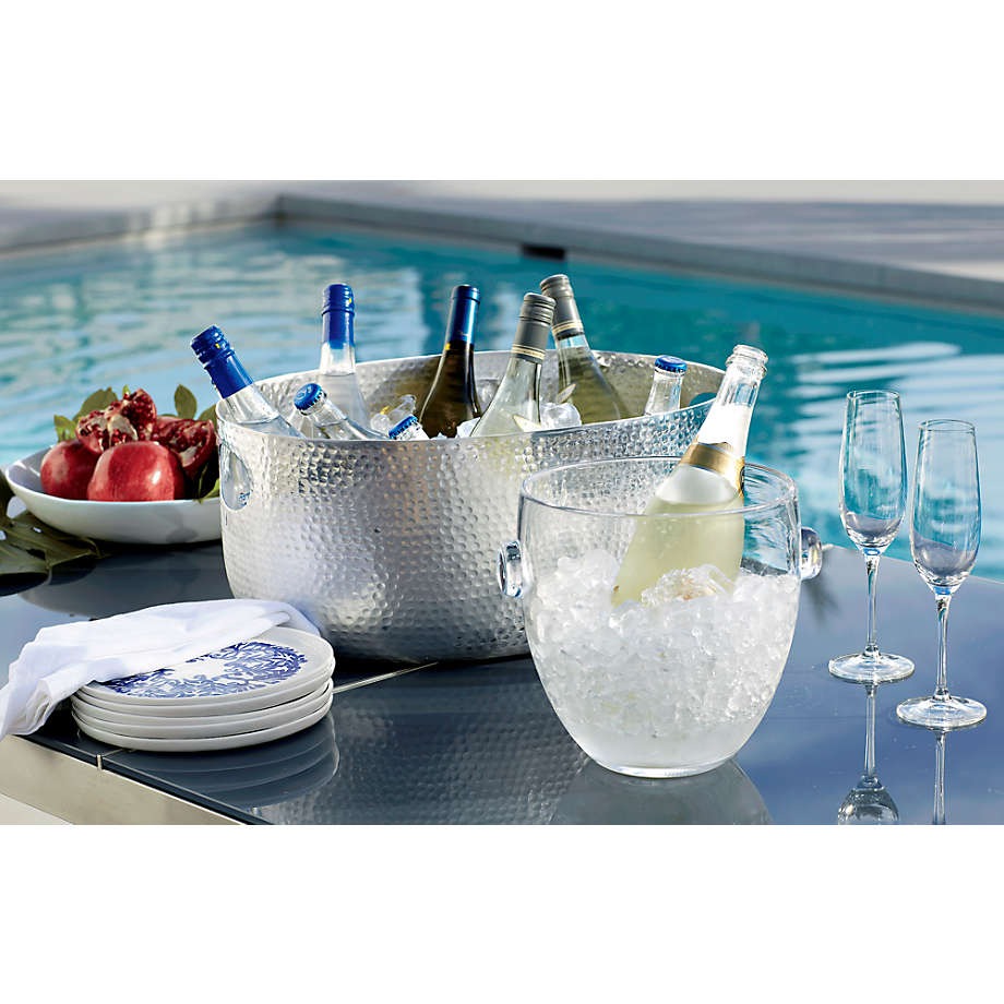 LAURIE GATES HAMMERRED BEVERAGE TUB