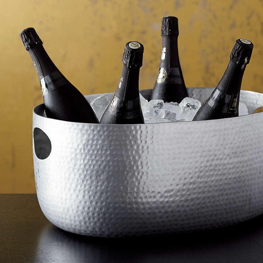 LAURIE GATES HAMMERRED BEVERAGE TUB
