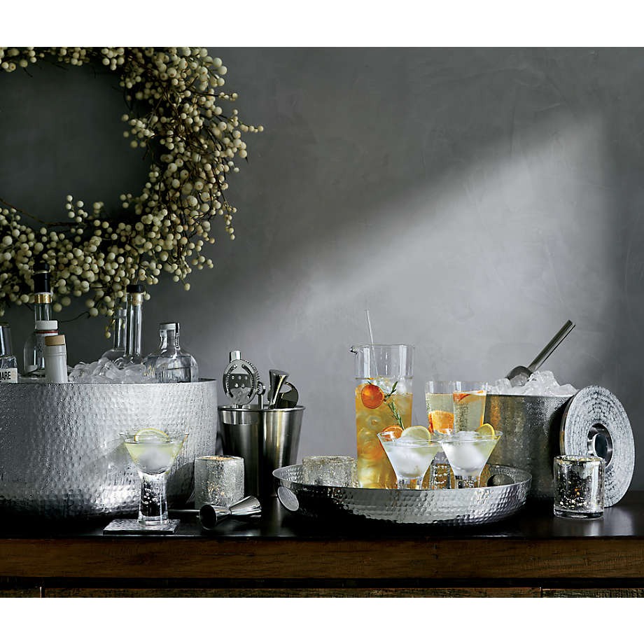 LAURIE GATES HAMMERRED BEVERAGE TUB