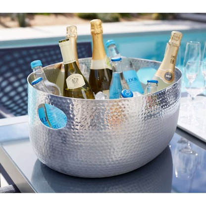 LAURIE GATES HAMMERRED BEVERAGE TUB