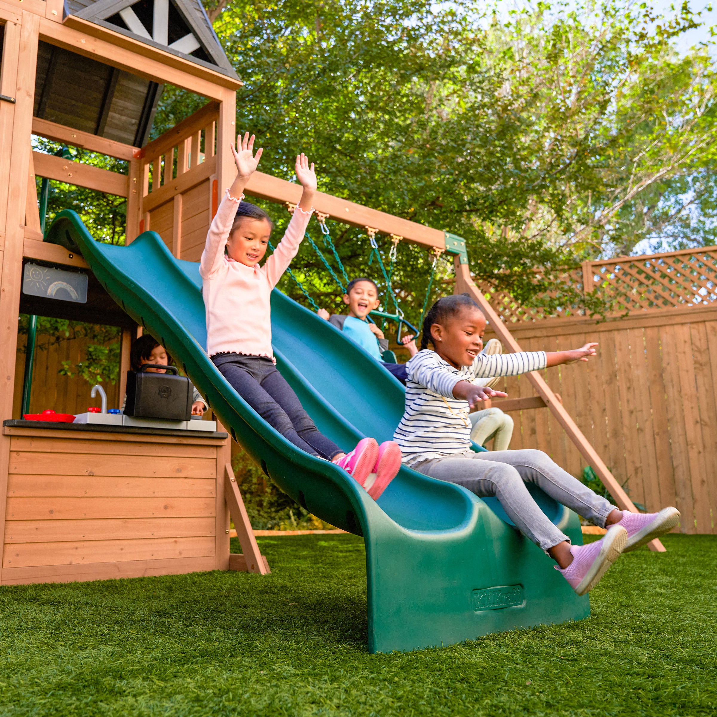 KidKraft Summit View Swing Set – Ultimate Backyard Adventure Playground