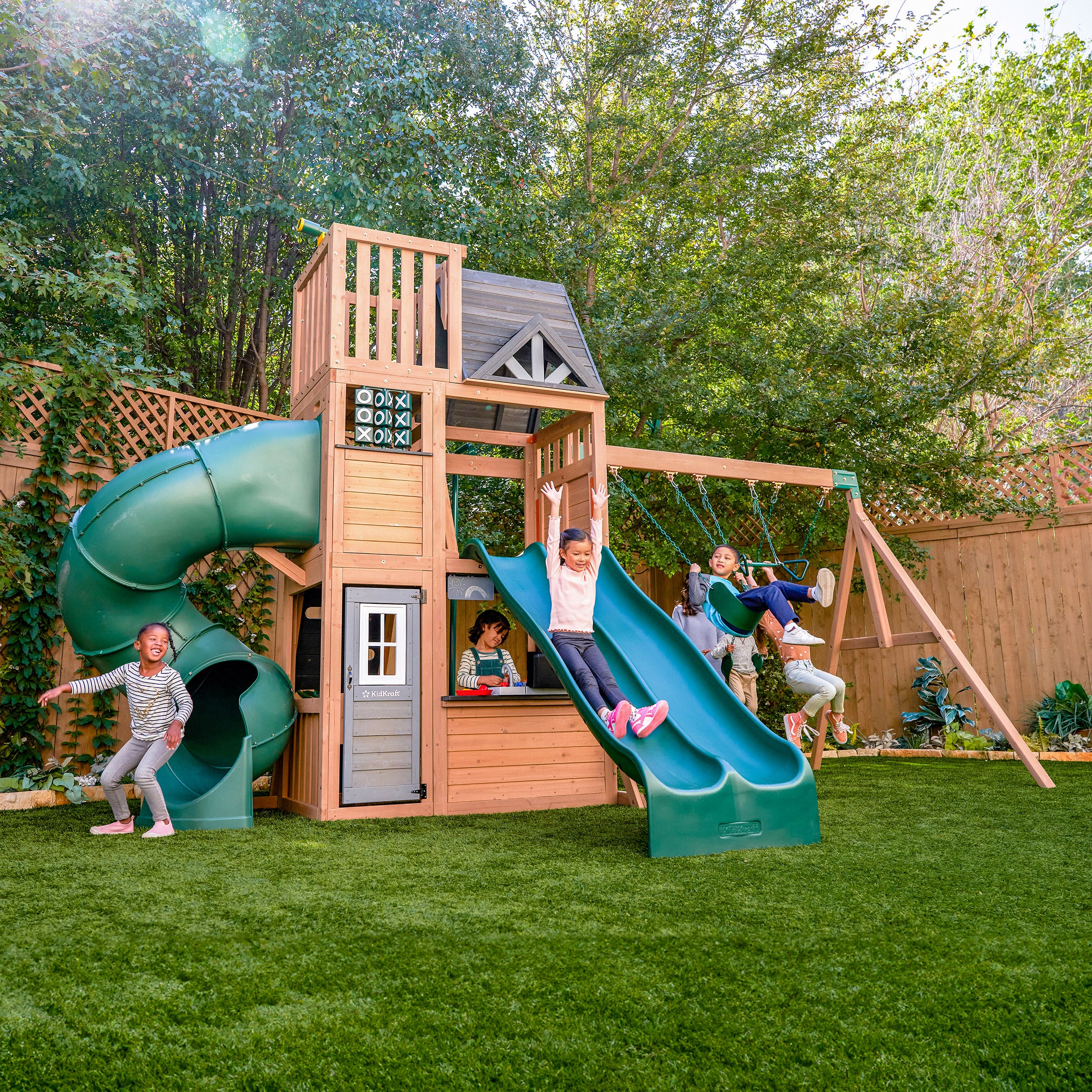 KidKraft Summit View Swing Set – Ultimate Backyard Adventure Playground