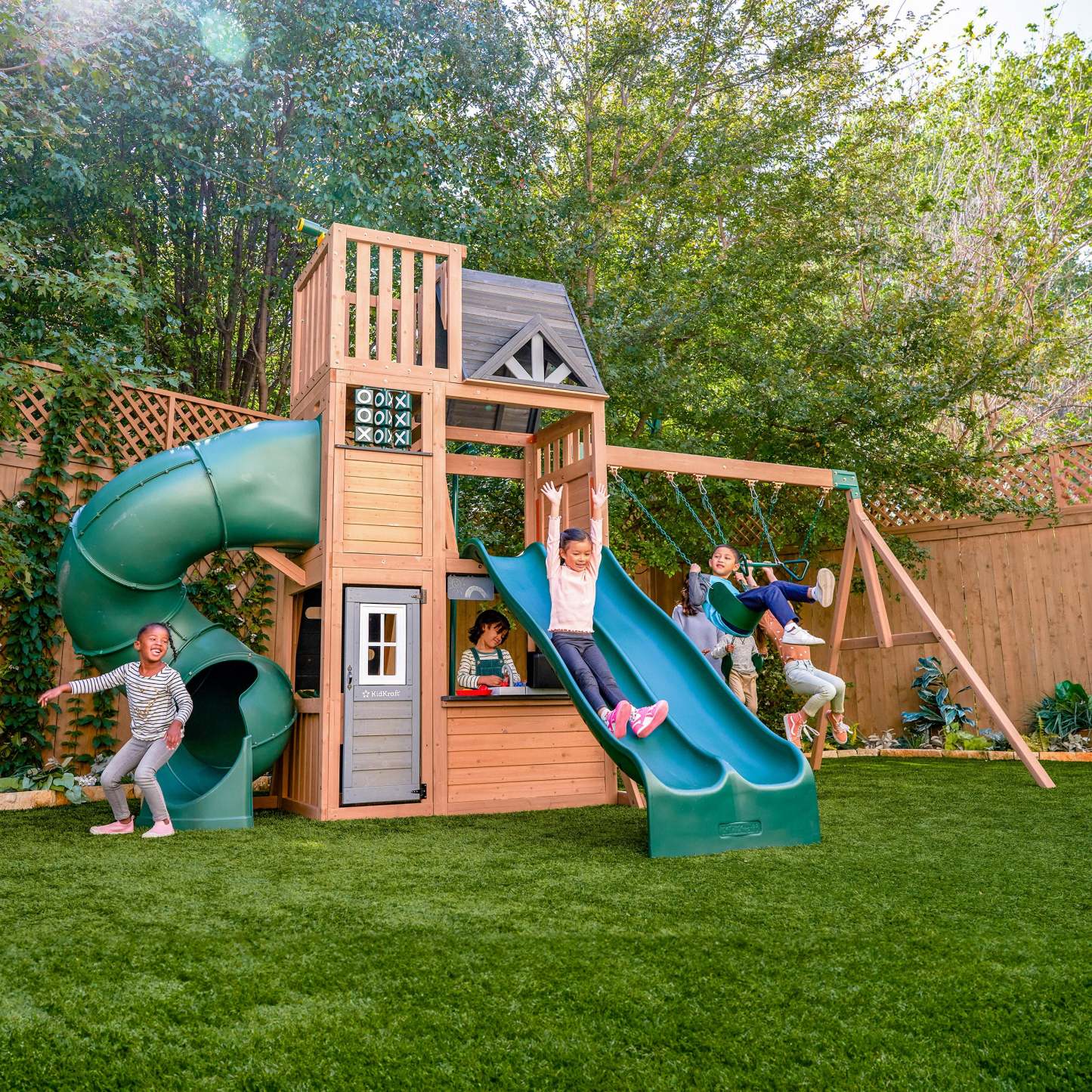 KidKraft Summit View Swing Set – Ultimate Backyard Adventure Playground