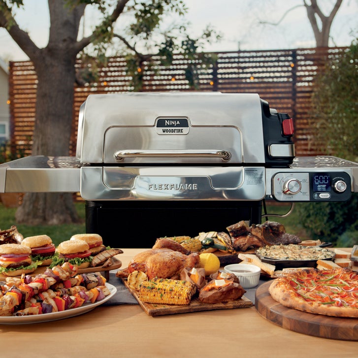 Ninja FlexFlame Outdoor 5-in-1 Cooking System with Grill Cover
