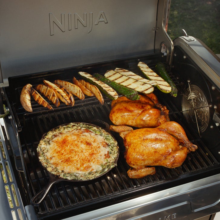 Ninja FlexFlame Outdoor 5-in-1 Cooking System with Grill Cover