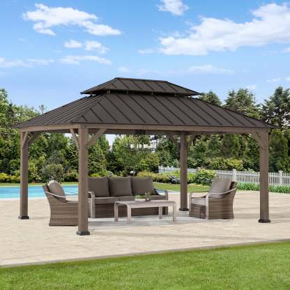 12' x 14' Outdoor Hardtop Gazebo