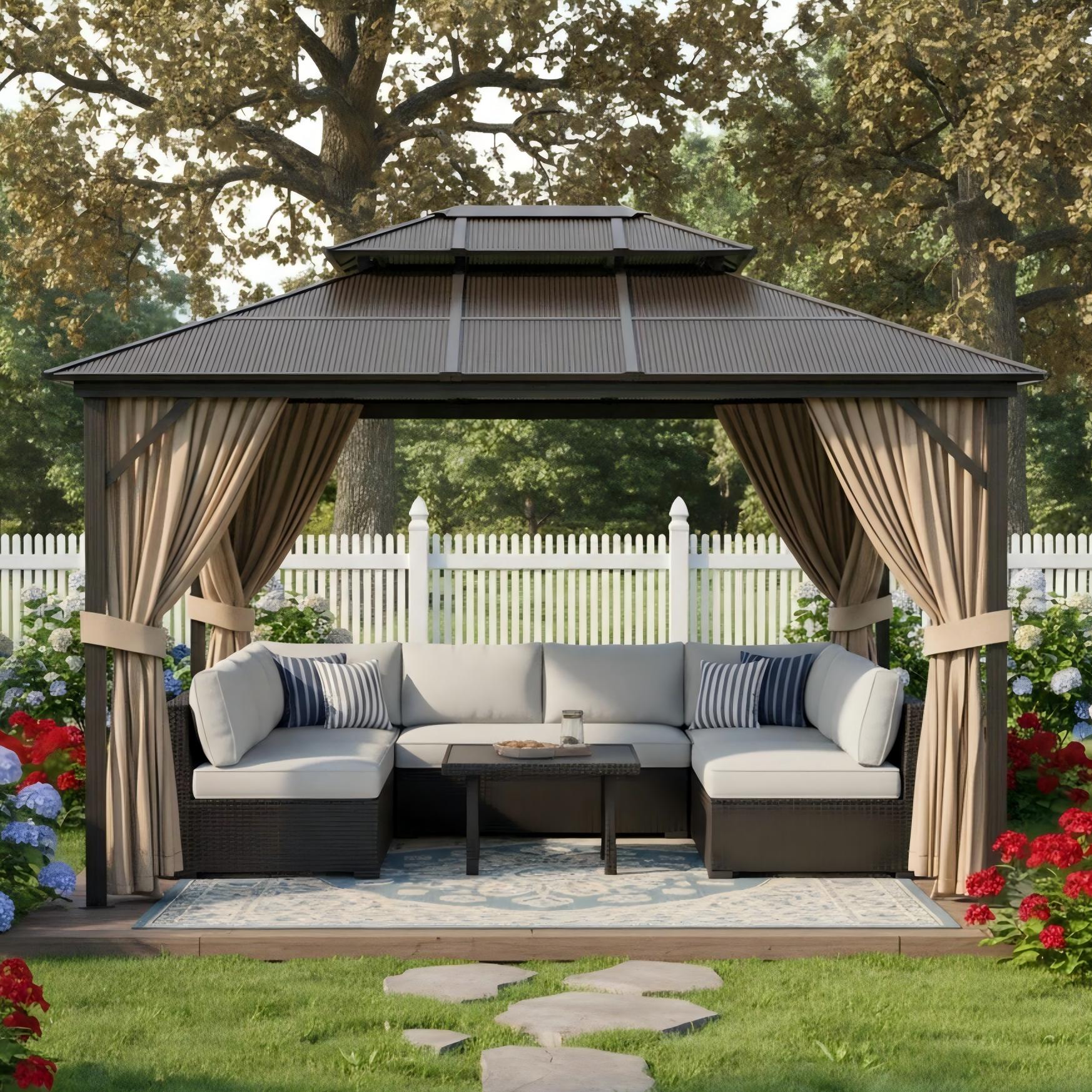 12' x 14' Outdoor Hardtop Gazebo