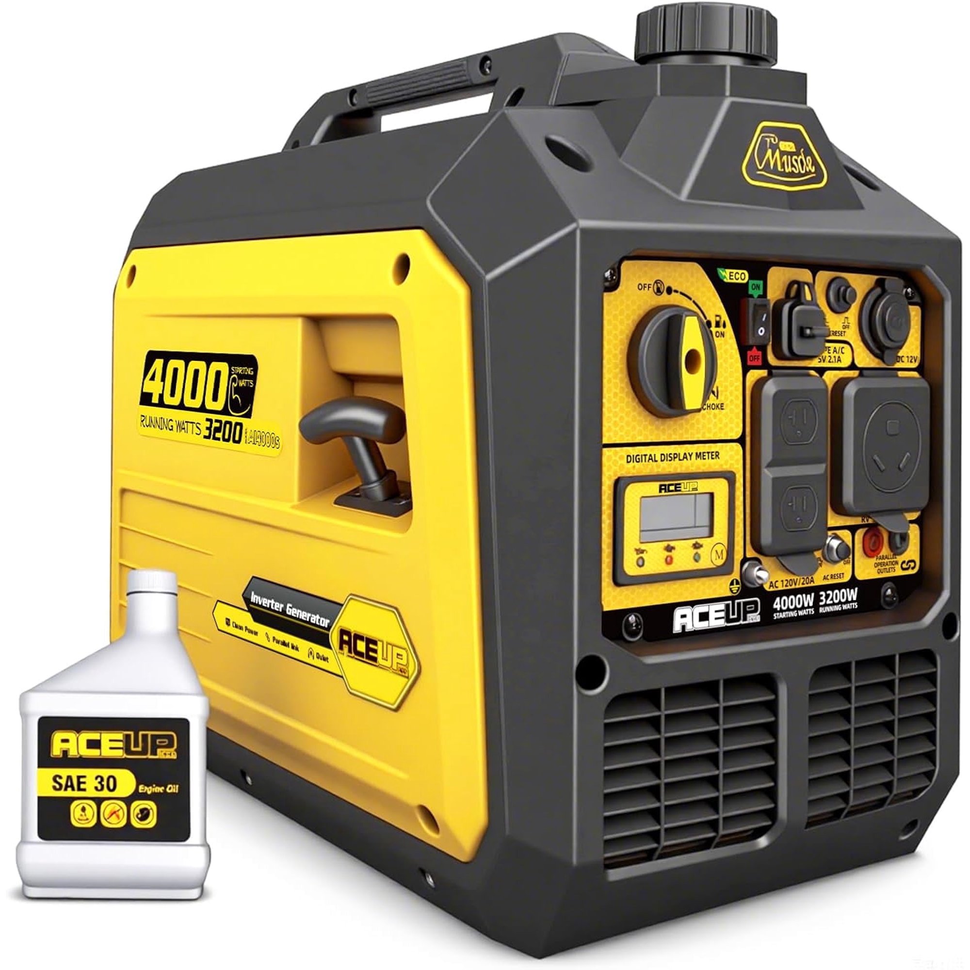 Aceup Energy 4000W Portable Inverter Generator (AI4000S-1)