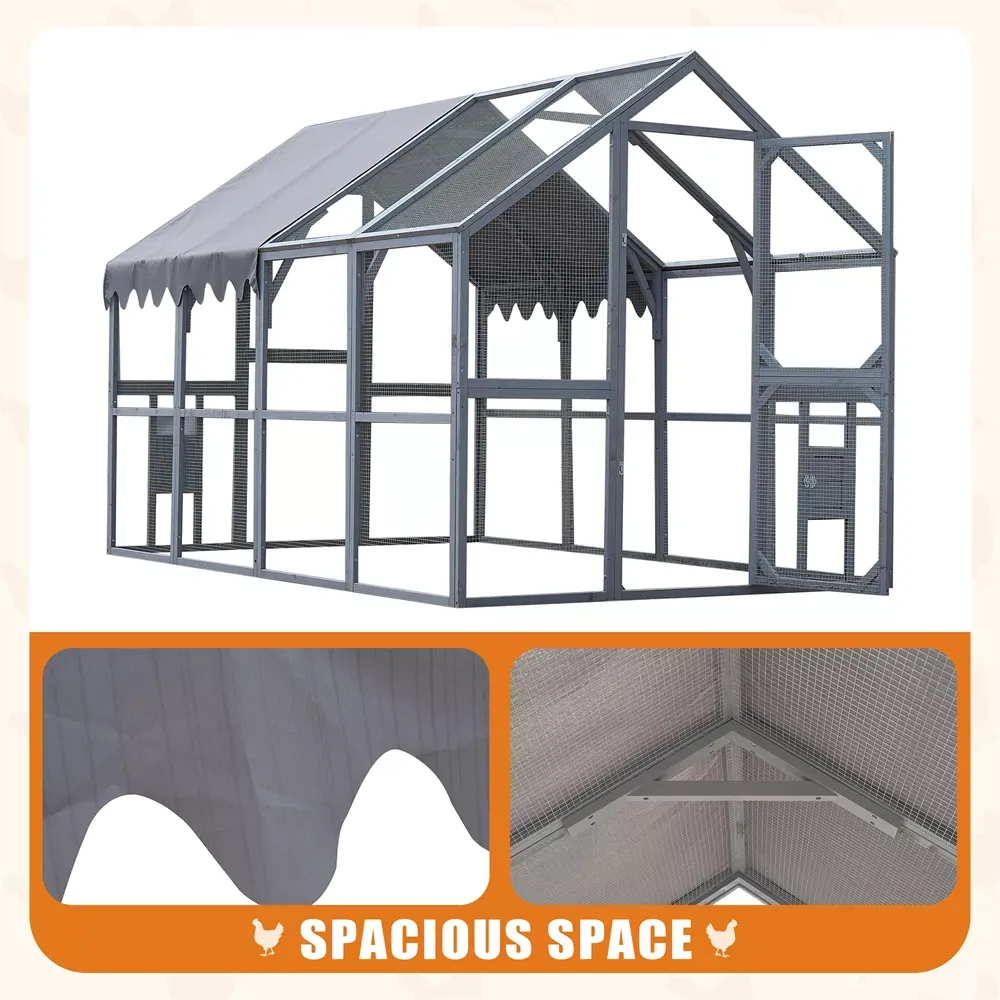 110" Metal Chicken Coop