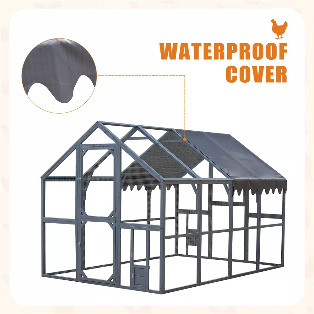 110" Metal Chicken Coop