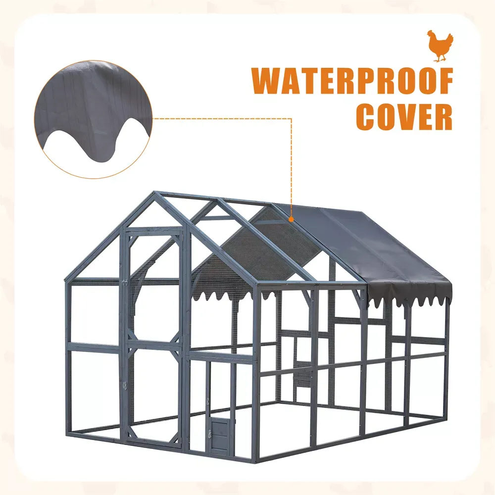 110" Metal Chicken Coop