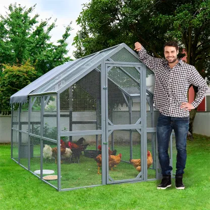 110" Metal Chicken Coop