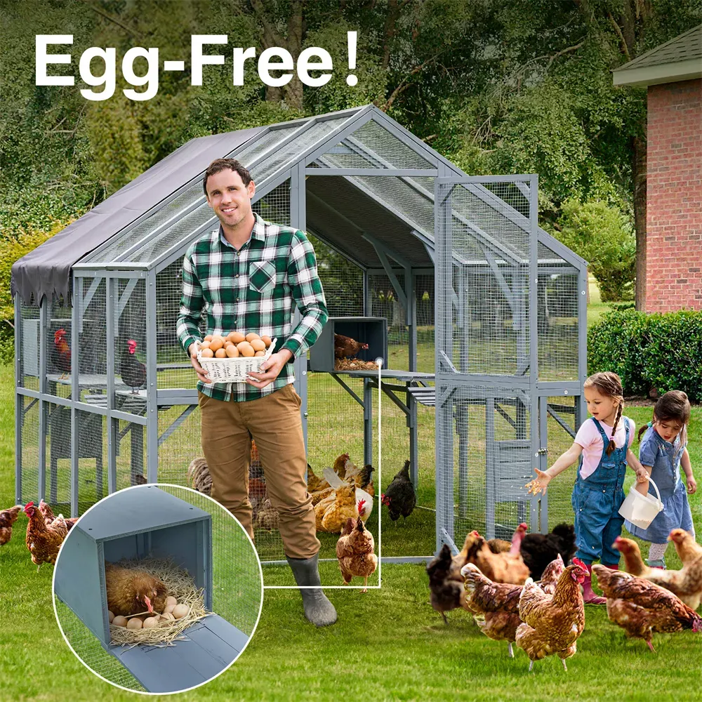 110" Metal Chicken Coop