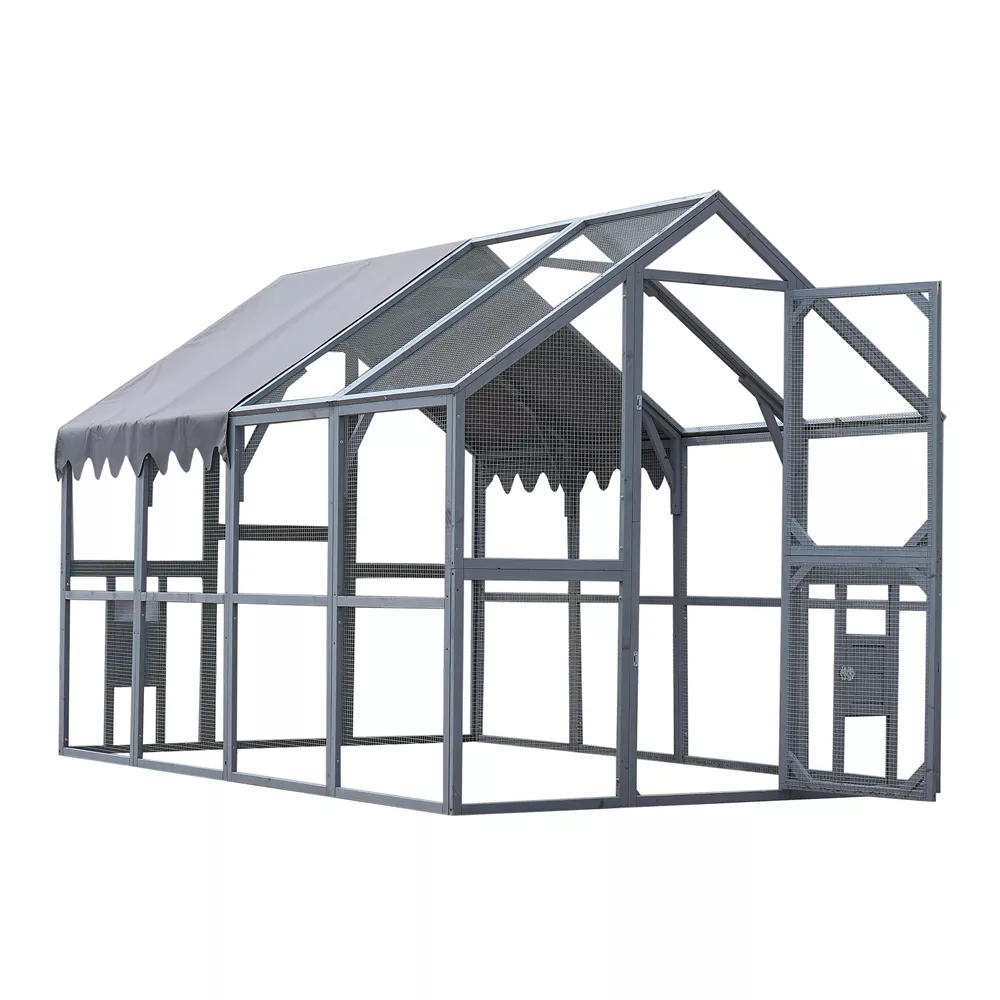 110" Metal Chicken Coop