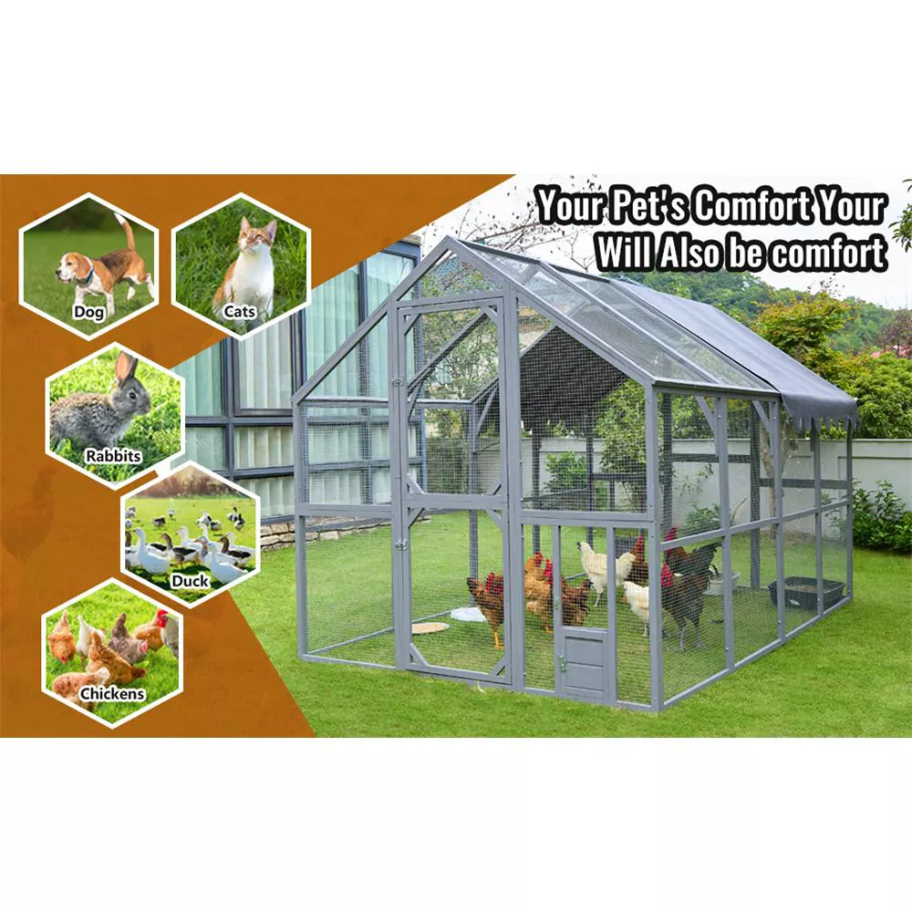 110" Metal Chicken Coop