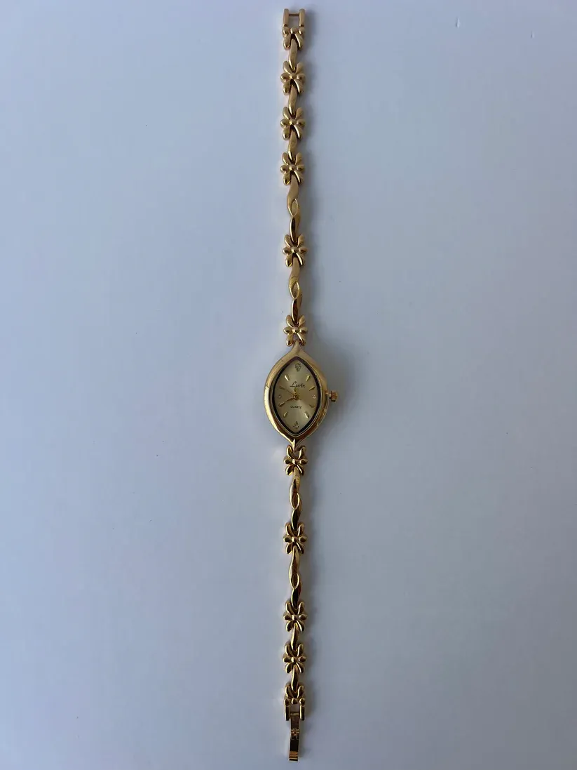 Dainty Bows Gold Toned Womens Watch