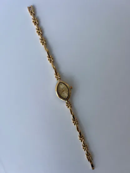 Dainty Bows Gold Toned Womens Watch