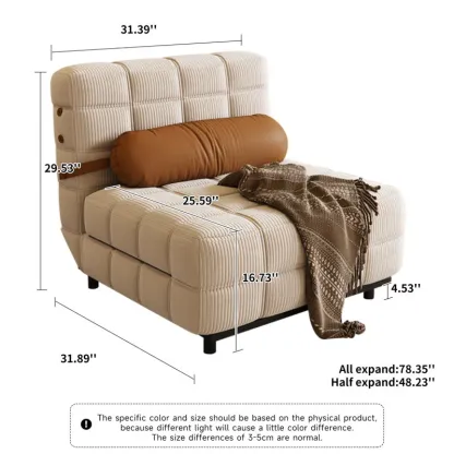 JASIthtWAY Convertible Sleeper Sofa Bed Upholstered Accent Chair